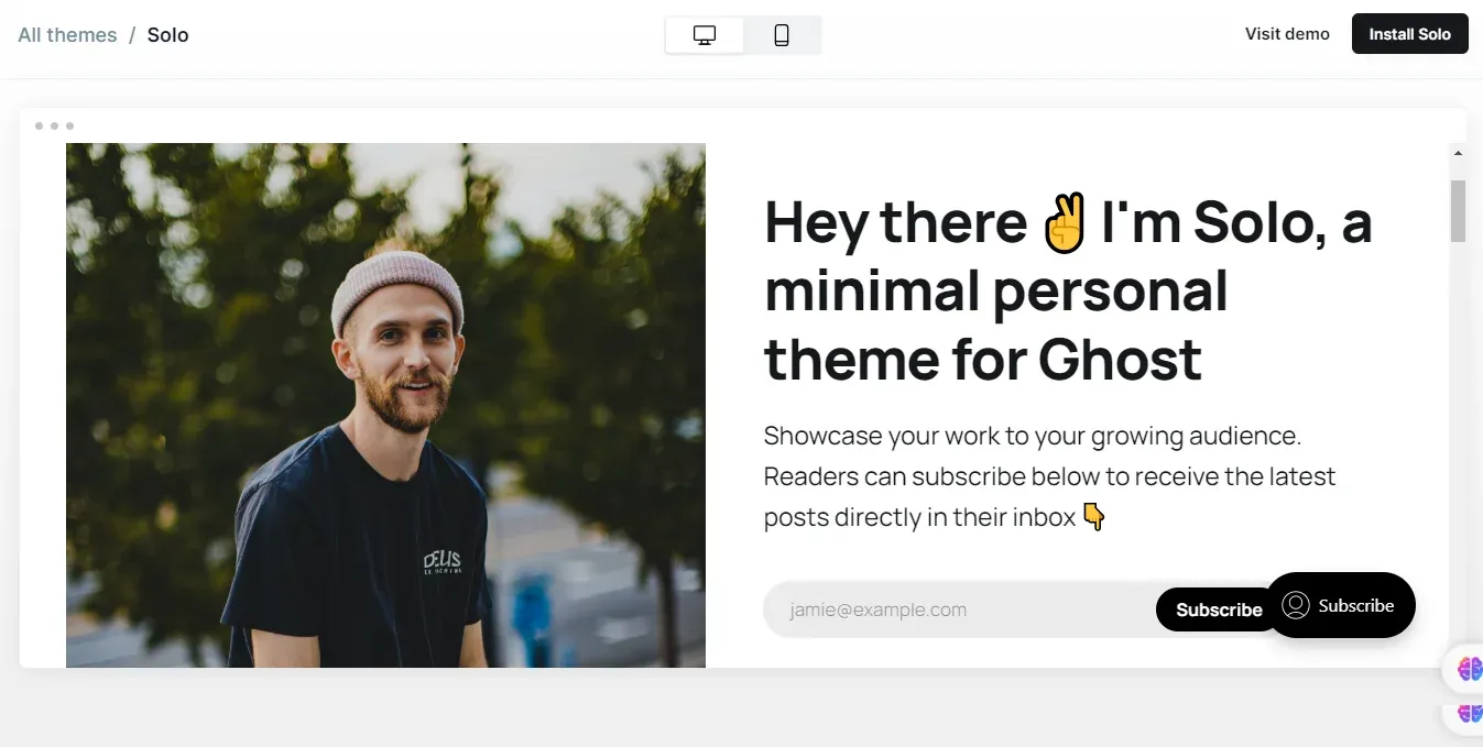 The best Ghost CMS themes for 2024: Free and Paid Options