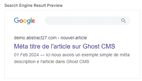 Optimize the SEO of your Ghost CMS website